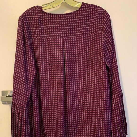 Lily Morgan Sz 9 burgundy faux suede pump, gold heel detail, never worn - Picture 11 of 16